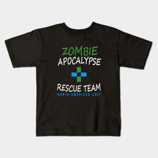 Zombie Apocalypse Rescue Team North American Unit Kids T-Shirt